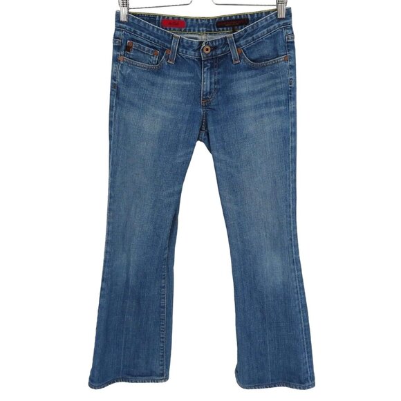 AG Adriano Goldschmied Womens 28 R The Club Bootcut Denim Jeans Cotton Blend - Picture 1 of 12